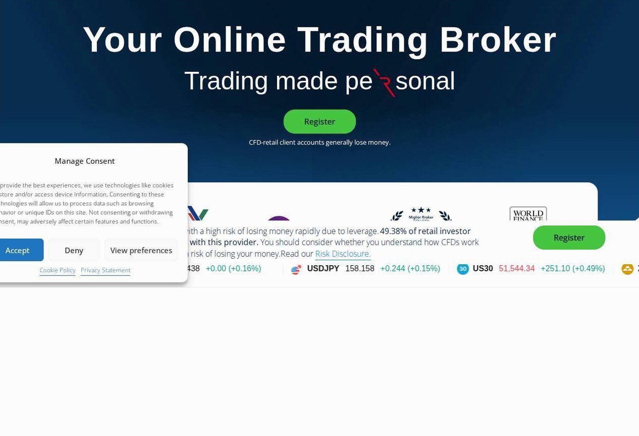 Screenshot of the Errante website